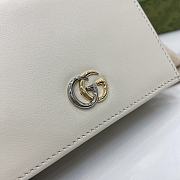 GUCCI | Mini GG Marmont Supreme Wallet In White - 2