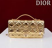 DIOR | My Mini Bag Iridescent Metallic Gold-Tone Cannage Lambskin - 1