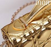 DIOR | My Mini Bag Iridescent Metallic Gold-Tone Cannage Lambskin - 6