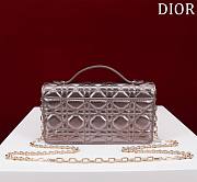 DIOR | My Mini Bag Iridescent Metallic Shiny Purple-Tone Cannage Lambskin - 3