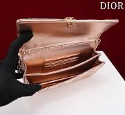 DIOR | My Mini Bag Iridescent Metallic Pink-Tone Cannage Lambskin - 4