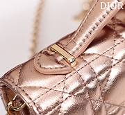 DIOR | My Mini Bag Iridescent Metallic Pink-Tone Cannage Lambskin - 3