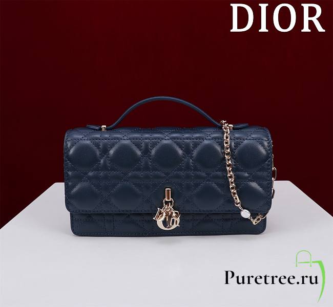 DIOR | My Dior Mini Bag Dark Blue Cannage Lambskin - 1