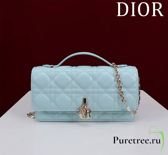 DIOR | My Dior Mini Bag Light Blue Cannage Lambskin - 1