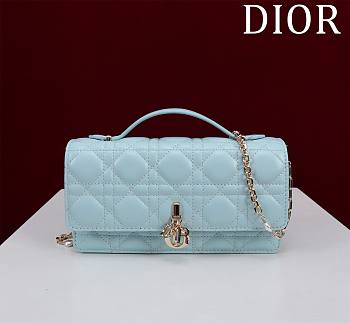 DIOR | My Dior Mini Bag Light Blue Cannage Lambskin