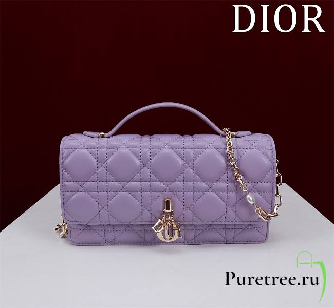 DIOR | My Dior Mini Bag Purble Cannage Lambskin - 1