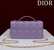 DIOR | My Dior Mini Bag Purble Cannage Lambskin - 6