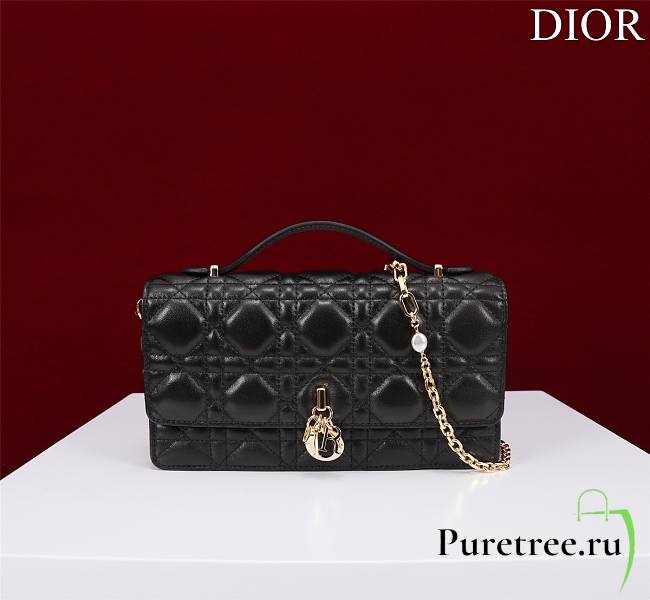 DIOR | My Dior Mini Bag Black Cannage Lambskin - 1