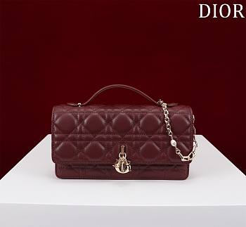 DIOR | My Dior Mini Bag Burgundy Cannage Lambskin