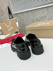 CHRISTIAN LOUBOUTIN | CL Moc Lug leather loafers shiny black - 4