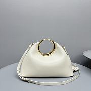 JACQUEMUS | The small Calino Mini ring handbag white - 3