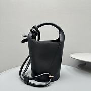 JACQUEMUS | Mini Knotted Bucket Bag Black - 6