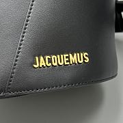 JACQUEMUS | Mini Knotted Bucket Bag Black - 3