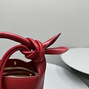 JACQUEMUS | Mini Knotted Bucket Bag Red - 2