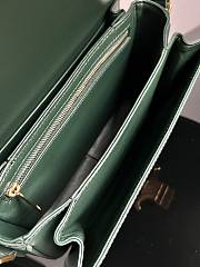 CELINE | Teen Triomphe Bag in shiny calfskin Green - 4