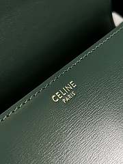 CELINE | Teen Triomphe Bag in shiny calfskin Green - 2