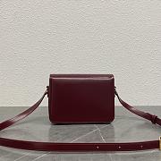 CELINE | Mini Triomphe Bag in shiny calfskin Burgundy - 2