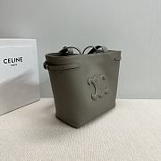 CELINE | SMALL CABAS ANAÏS CUIR TRIOMPHE in Grained calfskin pebble - 4