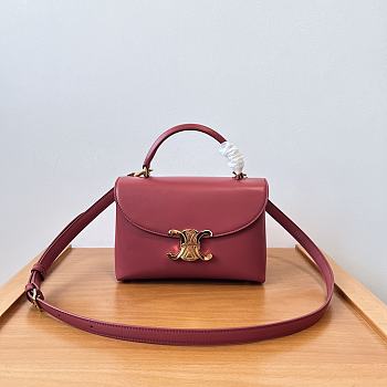 CELINE | TEEN NINO BAG in SUPPLE CALFSKIN red