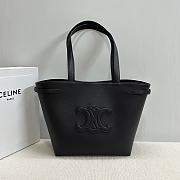 CELINE | SMALL CABAS ANAÏS CUIR TRIOMPHE in Grained calfskin black - 1