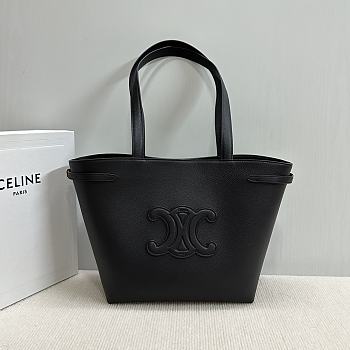 CELINE | SMALL CABAS ANAÏS CUIR TRIOMPHE in Grained calfskin black