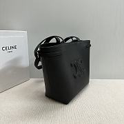 CELINE | SMALL CABAS ANAÏS CUIR TRIOMPHE in Grained calfskin black - 6