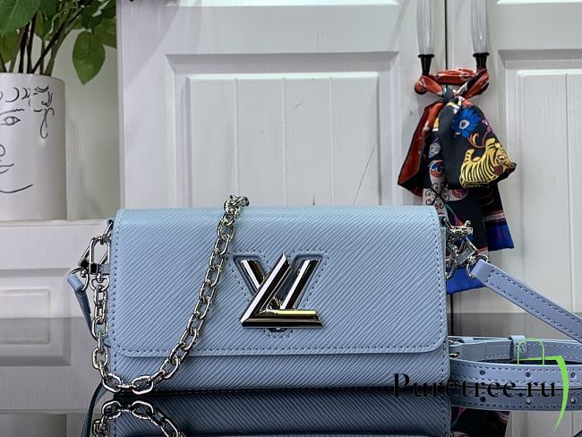 LOUIS VUITTON | Twist West Pochette Epi cowhide with grain blue - 1