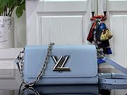 LOUIS VUITTON | Twist West Pochette Epi cowhide with grain blue - 1