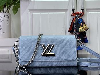 LOUIS VUITTON | Twist West Pochette Epi cowhide with grain blue