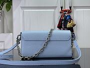 LOUIS VUITTON | Twist West Pochette Epi cowhide with grain blue - 4