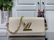 LOUIS VUITTON | Twist West Pochette Epi cowhide with grain white - 1