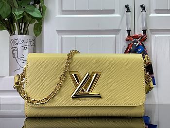 LOUIS VUITTON | Twist West Pochette Epi cowhide with grain yellow