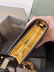 TOM FORD | Embrossed Crocodile Crossbody Gold  - 6