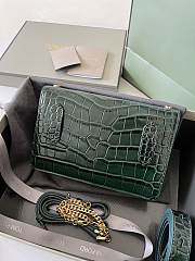 TOM FORD | Embrossed Crocodile Crossbody Green - 3