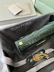 TOM FORD | Embrossed Crocodile Crossbody Green - 2