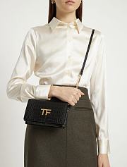 TOM FORD | Embrossed Crocodile Crossbody Black - 4