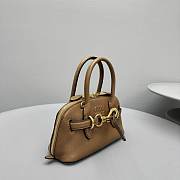 MIUMIU | Aventure nappa leather top-handle bag brown  - 3