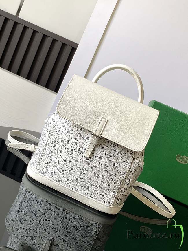 GOYARD | Alpin Backpack Coated Canvas White - 1