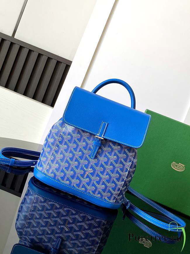 GOYARD | Alpin Backpack Coated Canvas Blue - 1