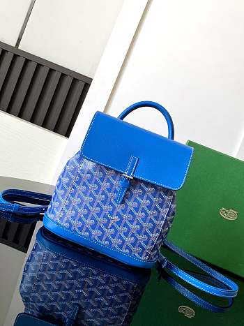 GOYARD | Alpin Backpack Coated Canvas Blue