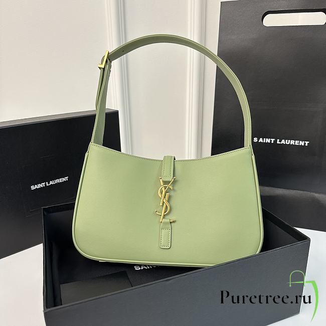 YSL | LE 5 À 7 Rive Gauche Bag In Green - 1