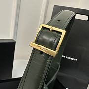 YSL | LE 5 À 7 Rive Gauche Bag In Dark Green - 3