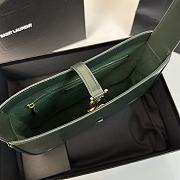 YSL | LE 5 À 7 Rive Gauche Bag In Dark Green - 4