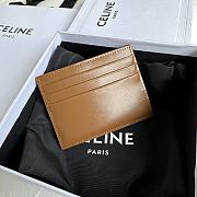 CELINE | Triomphe Card Holder In Brown - 4