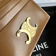 CELINE | Triomphe Card Holder In Brown - 2