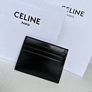 CELINE | Triomphe Card Holder In Black - 4