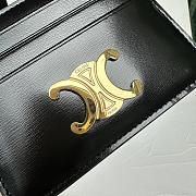 CELINE | Triomphe Card Holder In Black - 6