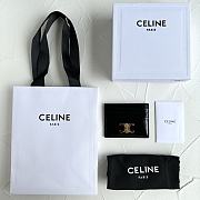 CELINE | Triomphe Card Holder In Black - 5