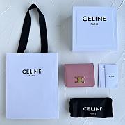 CELINE | Small Wallet Triomphe In Pink - 6