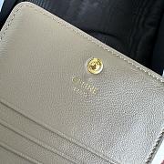 CELINE | Small Wallet Triomphe In Gray - 5